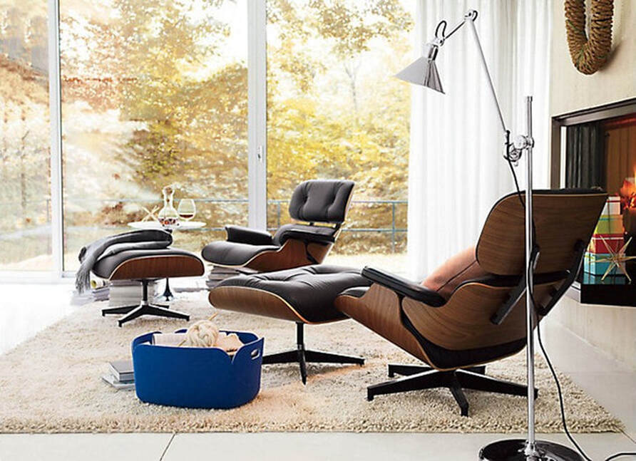 Eames Lounge Chair replica in a small UK apartment