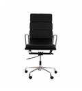 Eames EA219 high-back soft pad executive office chair replica in leather, UK