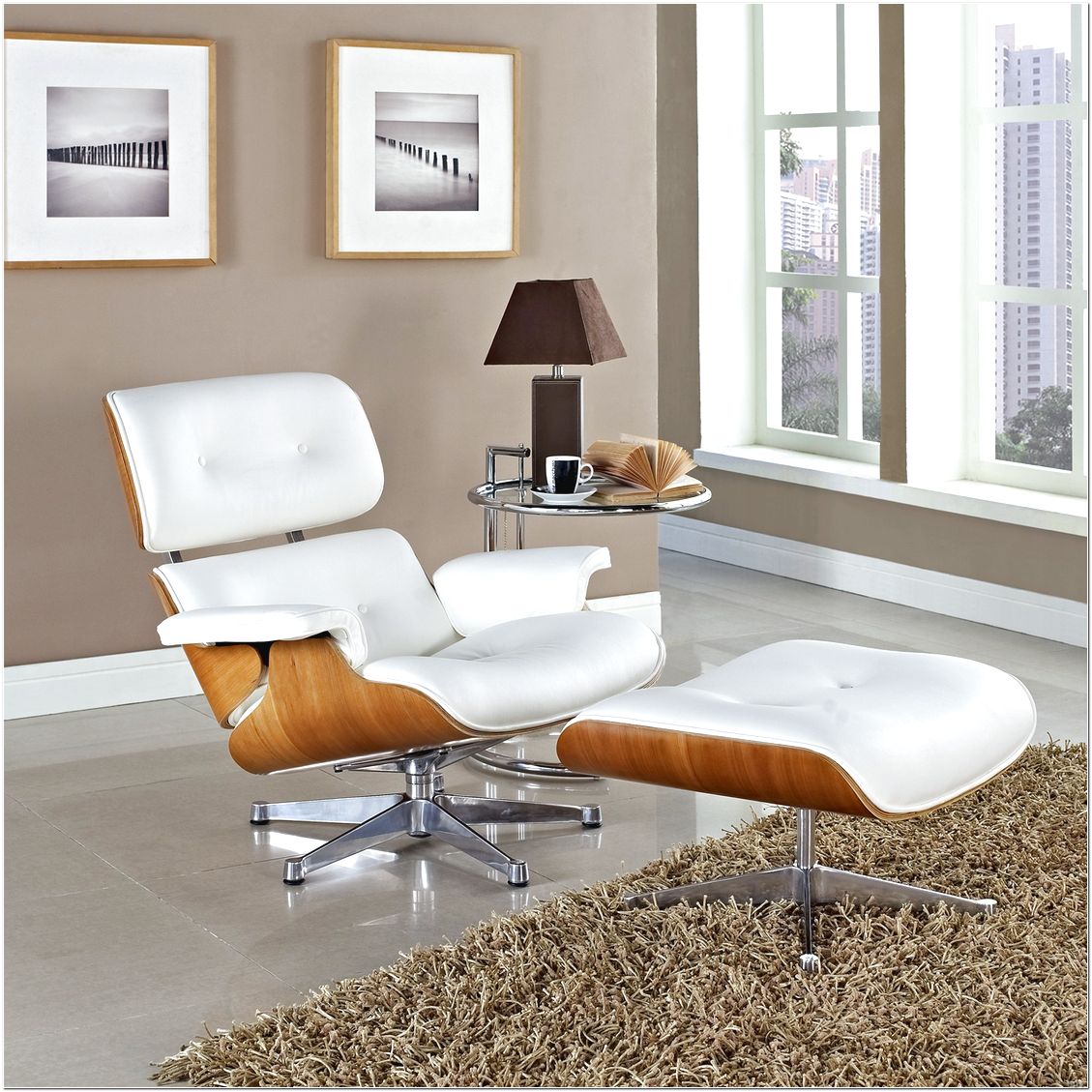 Eames Lounge Chair and Ottoman replica, additional view, UK
