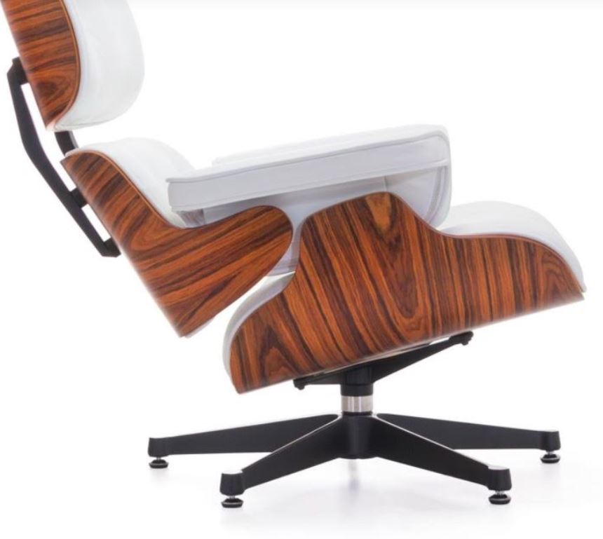 Eames Lounge Chair White + Rosewood