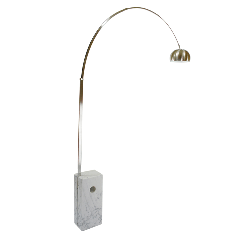 Arco lamp replica marble base detail
