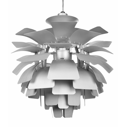 Artichoke pendant lamp replica finishes copper, white and steel