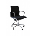 Eames EA117 Aluminium Group office chair replica in ribbed leather, UK